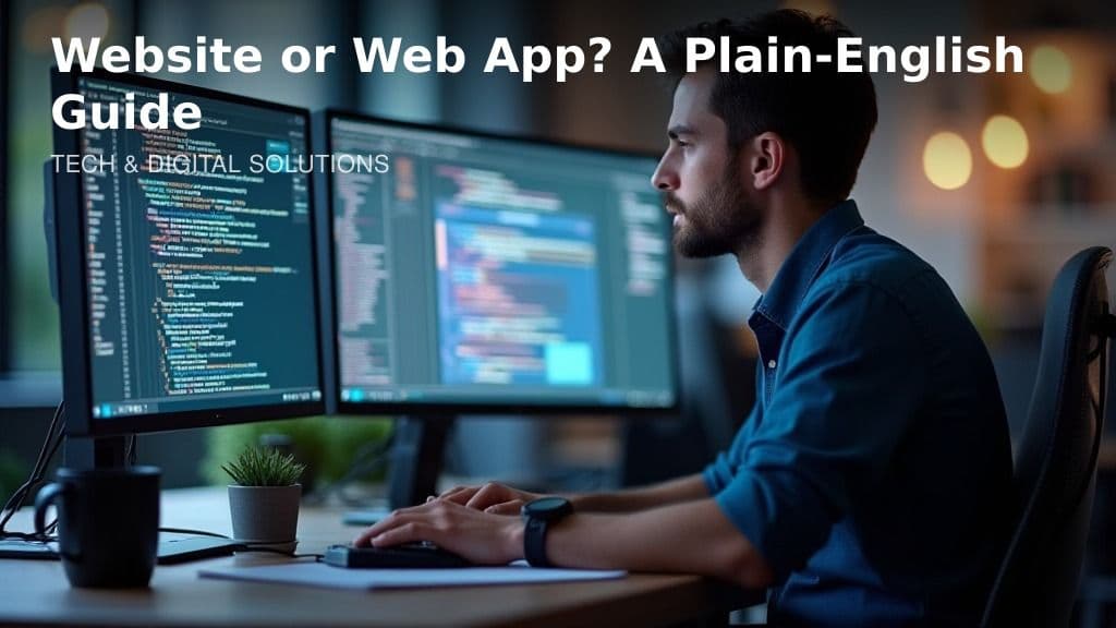 Website or Web App? A Plain-English Guide for UK Businesses - featured image